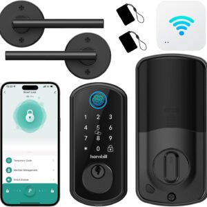 WiFi Smart Door Lock – Hornbill Keyless Entry Front Door Lock…