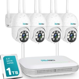 SOVMIKU Wireless Security Camera System,3MP Outdoor WiFi Cam…
