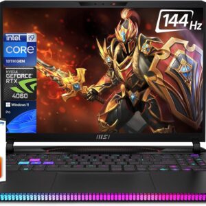 MSI Raider 16″ Gaming Laptop, 144Hz FHD+ Display, Intel 24-Core i7-8750U, 16GB RAM, 1TB HDD, 15.6″ FHD+ Display,…