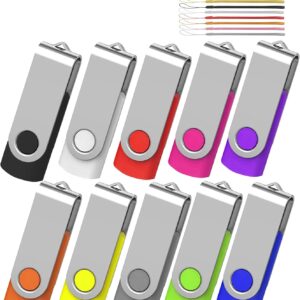 1GB USB Flash Drive, 10 Pack, AreTop Premium USB2.0 Classic S…