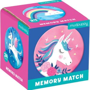 Mudpuppy Unicorn Magic Mini Memory Game – Memory Game…