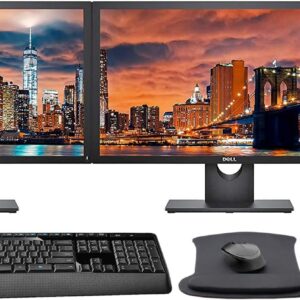 Dell Optiplex 7010 PC with 2 24″ FHD monitors and AC600Mbps Wi-Fi connection