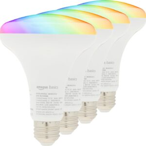 Amazon Basics BR30 Smart Bulb – Multicolor – Works with Alexa