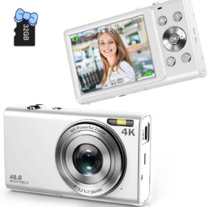 4K Digital Camera Auto Focus Vlogging Camera 48MP 16X Zoom…