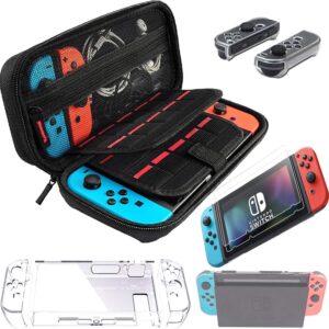 Switch Game Accessories – Black Carrying Case for Nintendo Swi…