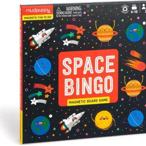 Mudpuppy Space Bingo: Magnetic Bingo Game with Travel Friends…