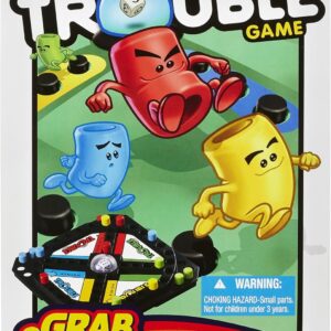 Hasbro Gaming Pop-O-Matic Trouble Grab & Go Game (Travel Size…