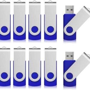 Aiibe 8GB Flash Drive, 10 Pack USB Flash Drives 8G USB 2.0 M…