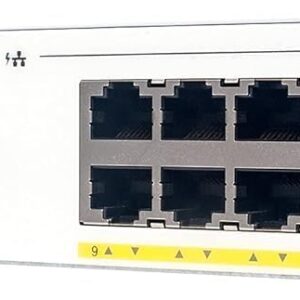 Cisco Catalyst 1000-16FP-2G-L Network Switch, 16 Gigabit Eth…