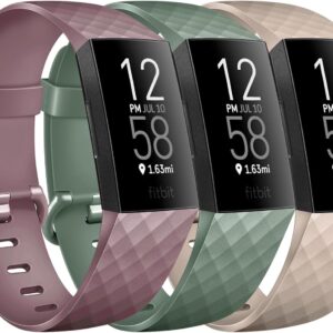 3 Pack Sports Bands Compatible with Fitbit Charge 4 Bands for Women…