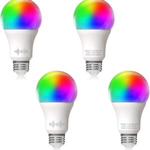 A19 LED Smart, WiFi bulb compatible with Alexa Google…