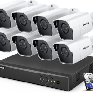 ANNKE 8 Camera Security System H.265+ DVR Recorder…