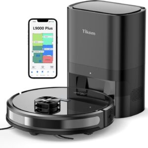 Tikom Robot Vacuum Cleaner and Mop Combo L9000 Plus, Self-emptying,…