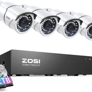 ZOSI 8CH 4K PoE Home Security Camera System, 8 Ports 16CH 8M…