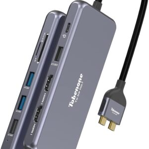 USB C Docking Station Dual Monitor for MacBook Pro/Air, USB …