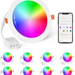 ChangM 6 Inch RGBW LED Recessed Lighting, 16W, 1350LM,…