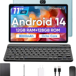 11-inch Android 14 Tablet, 12GB RAM+128GB ROM, Octa-C…
