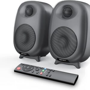 BESTISAN Bookshelf Speakers, 60 Watt Powered Bookshelf Speakers…