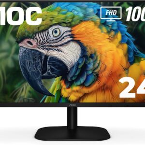AOC 24B2H2 24″ Frameless IPS Monitor, FHD 1920×1080, 100 Hz,…