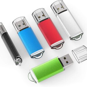 TOPESEL 5 Pack 8GB USB 2.0 Flash Drive, USB Flash Drive…