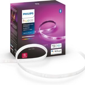 Philips Hue 6ft Indoor Smart LED Light Strip Plus Base Kit…