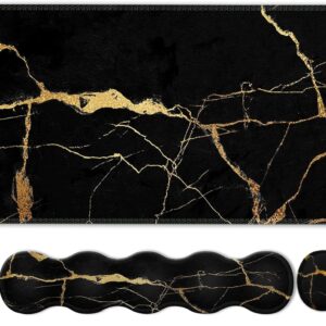 iLeadon Mouse Pad Set, Large Gaming Mouse Pad + Keyboard Wrist Rest…