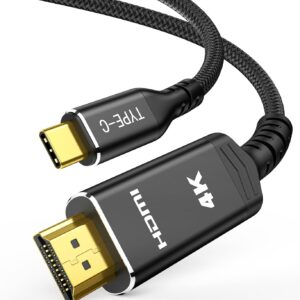 Highwings 15ft USB C to HDMI Cable (4K@60Hz) Black, USB 3.1 T…