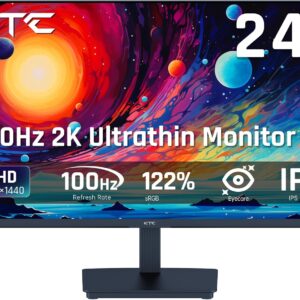 KTC 24 Inch IPS 2K QHD 100Hz Computer Monitor, Contrast…