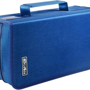 CD case DVD storage holder, CD/DVD case Wallet with 128 capacity…