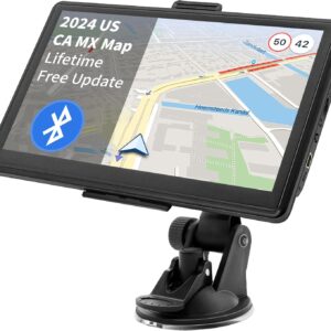 Bluetooth Car GPS Navigator, 7 Inch Truck GPS Navigator…