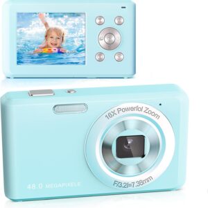 Digital Camera, FHD 1080P Compact Camera with 32GB Card, Camera…