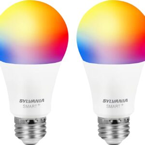 SYLVANIA Bluetooth Mesh LED Smart Bulb, One-Touch Set…