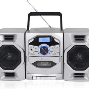 Emerson Portable Boombox CD Player with Cassette Player,…