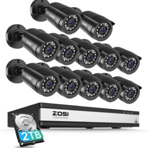ZOSI 3K Lite 16CH Security Camera System, AI Human Vehicle D…