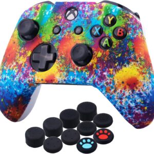 Printed Rubber Silicone Cover Skin Case for Xbox One S/X Co…