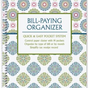 Fresh Patterns Bill Pay Organizer Book – Personal Account…