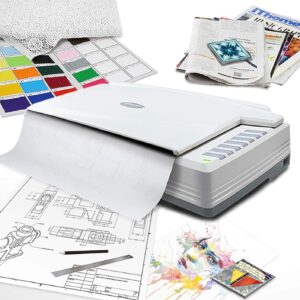 Plustek OpticPro A320E – Flatbed scanner with A3 CCD sensor, 12″…