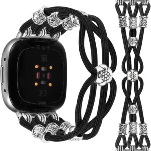TOYOUTHS Bead Bracelet Compatible with Fitbit Versa 4…
