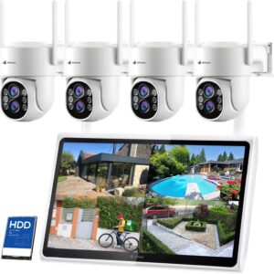 Kittyhok Wireless Outdoor Security Camera System with…