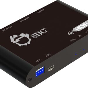 SIIG 4K 1×2 HDMI 2.0 Splitter with HDR, 4K@60Hz 4:4:4, 18Gbp…