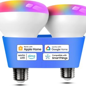 Meross Smart Bulb, BR30 Flood WiFi LED Bulbs Compatible with…