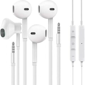 [2 Pack] WEIZY Auxiliary Earbuds, 3.5mm Vize Wired Headphones Noise…