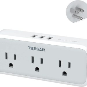Multi Plug Outlet Splitter, TESSAN Wall Surge Protector 5 Ou…