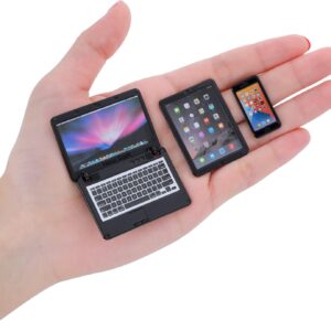 Cobee 3Pcs Miniature Dollhouse Decoration, Metal Simulation 1:12…