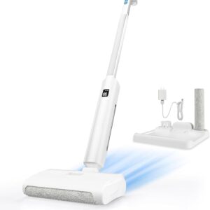 Cordless Electric Mop, Upgraded Wet and Dry Floor Vacuum Cleaner…
