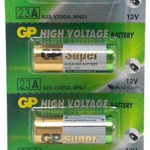 6 Pack GP 12V Alkaline Batteries, Size 23AE