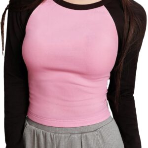 Women's Deep V-Neck Long Sleeve Slim Fit Shirts,…