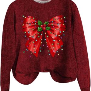 Women's Flowy Tops, Christmas Sweatshirts for Women Colorf…