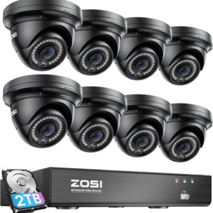 ZOSI 8 Channel 8MP 4K PoE Home Security Camera System…