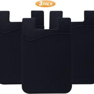 Cell phone card holder for the back of the phone case. Silicone adhesive…